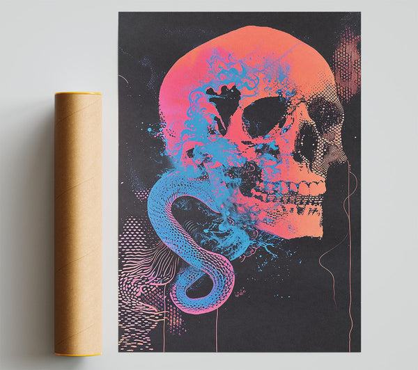 Snake Skull Print