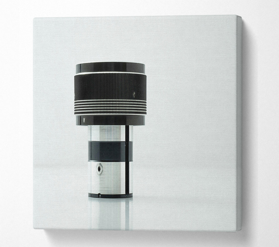  A Canvas Print of Silver And Black Lens Canvas Print