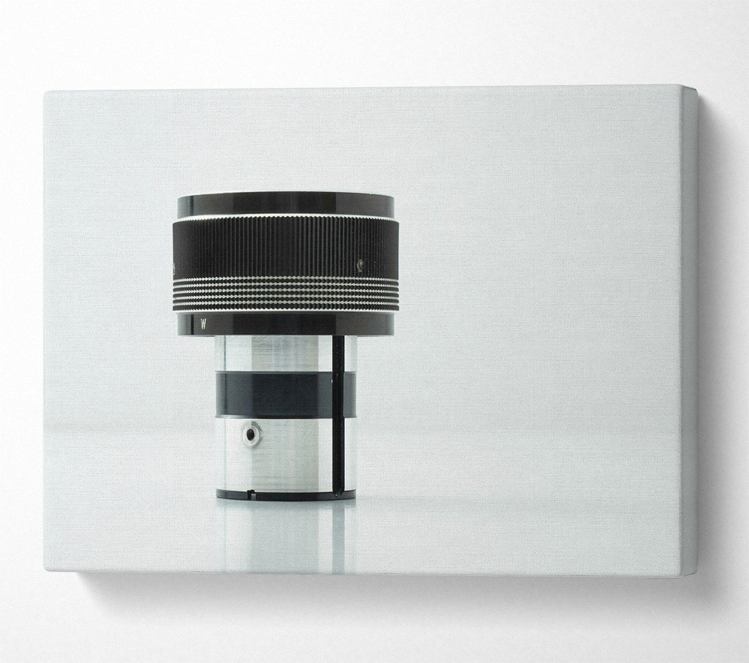  A Canvas Print of Silver And Black Lens Canvas Print