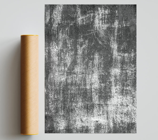 Silver Grey Texture Print