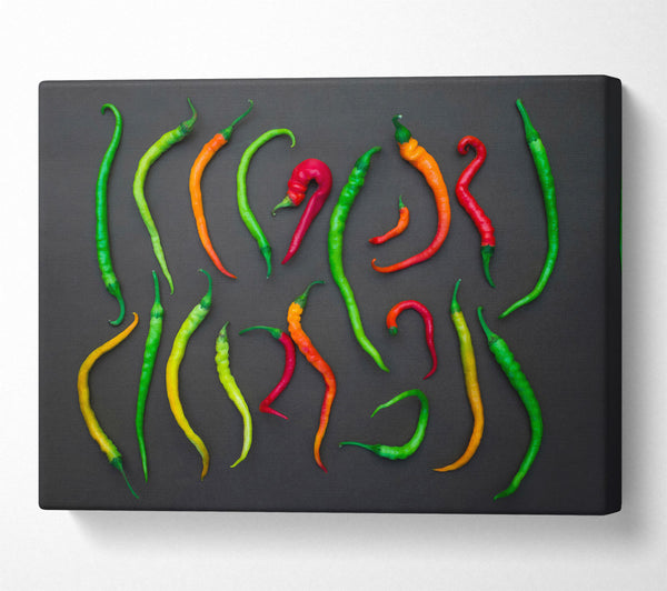  A Canvas Print of Green Pepper Symphony Canvas Art