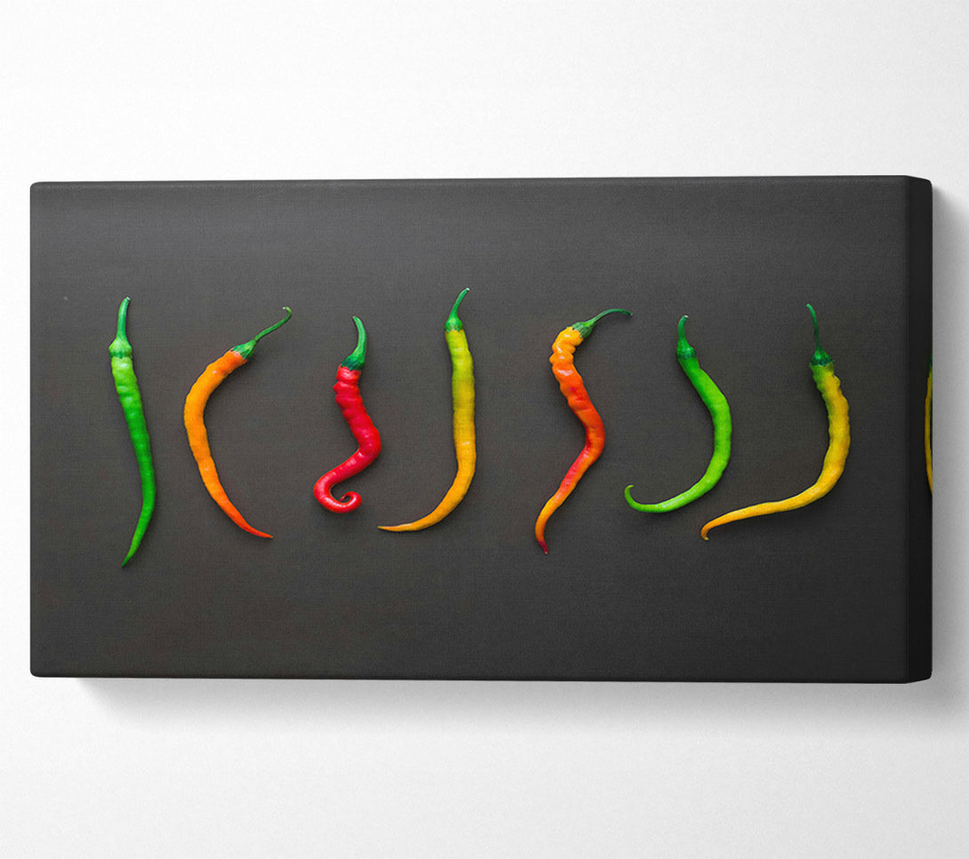  A Canvas Print of Green Chili Symphony Canvas Art