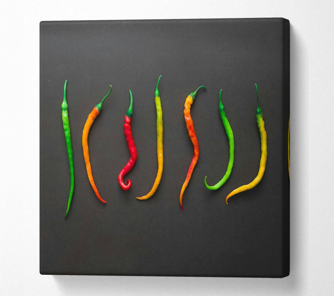  A Canvas Print of Green Chili Symphony Canvas Art