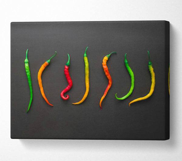  A Canvas Print of Green Chili Symphony Canvas Art