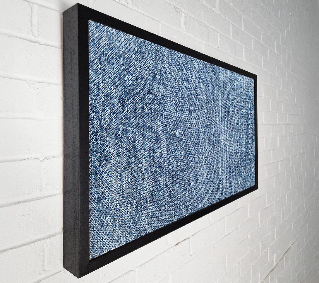  A Canvas Print of Indigo Denim Weave Canvas Wall Art