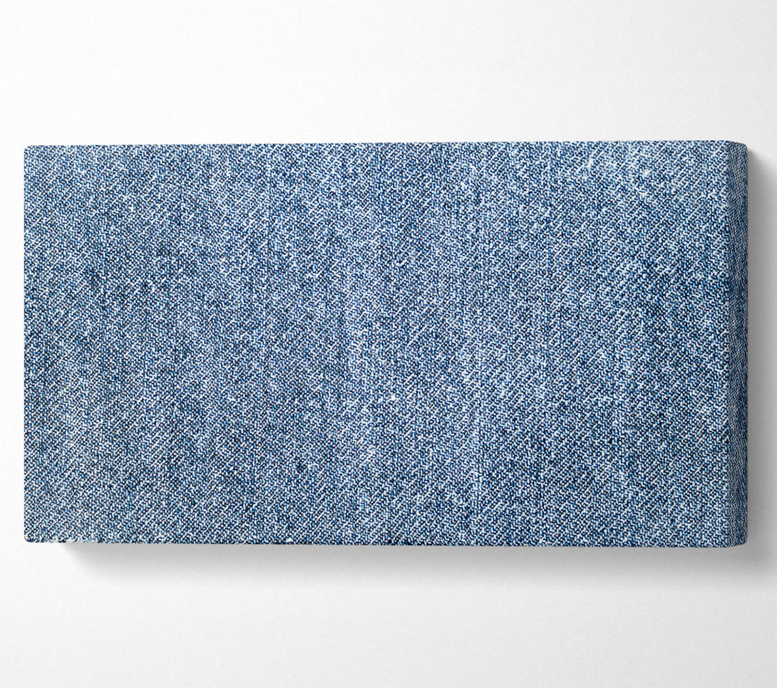  A Canvas Print of Indigo Denim Weave Canvas Wall Art