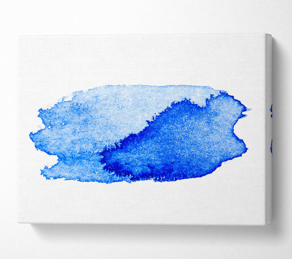 A Canvas Print of Azure Watercolour Swirl Canvas Print