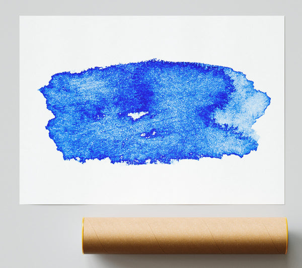 Azure Wash Abstract Poster