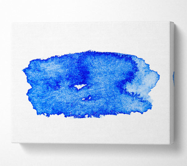  A Canvas Print of Azure Wash Abstract Canvas Wall Art