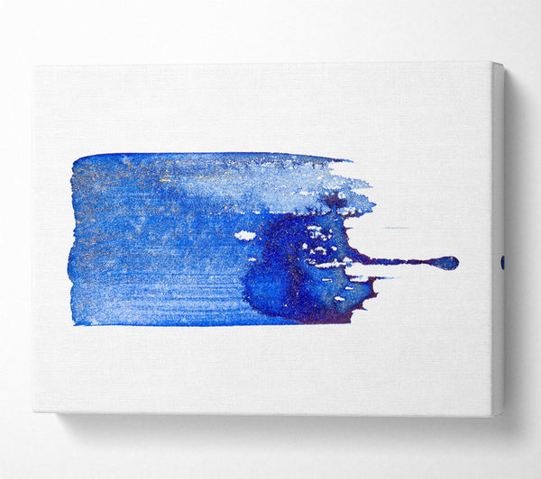  A Canvas Print of Azure Ink Drop Canvas Art