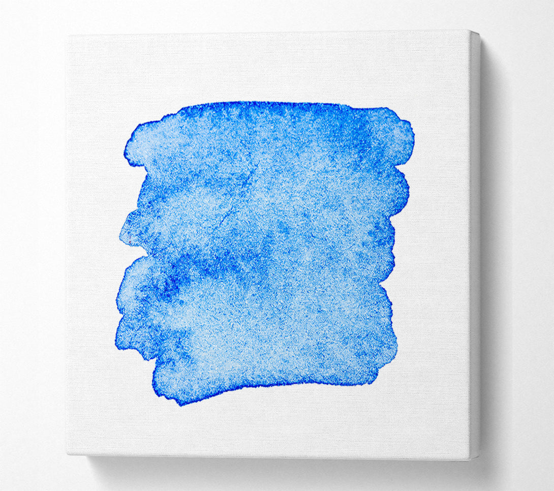  A Canvas Print of Azure Watermark Hues Canvas Wall Art