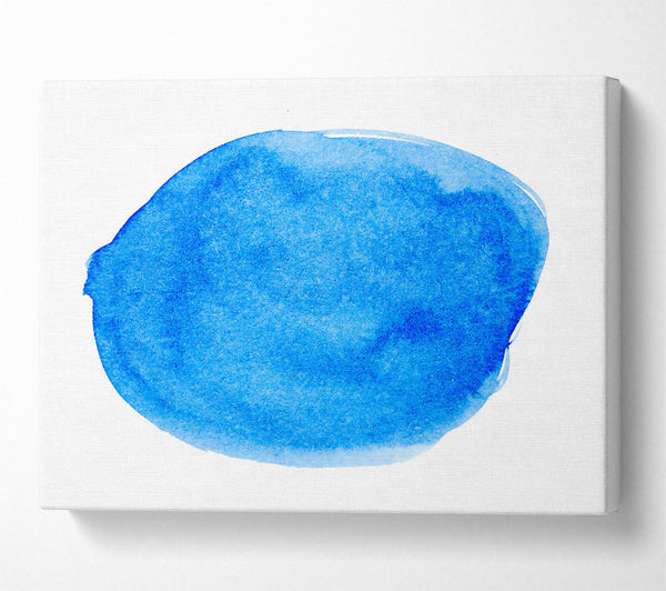  A Canvas Print of Azure Abstract Form Canvas Wall Art