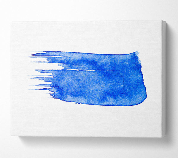  A Canvas Print of Azure Brushstroke Canvas Art