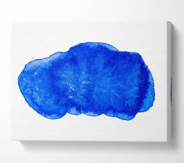  A Canvas Print of Azure Abstract Expression Canvas Wall Art