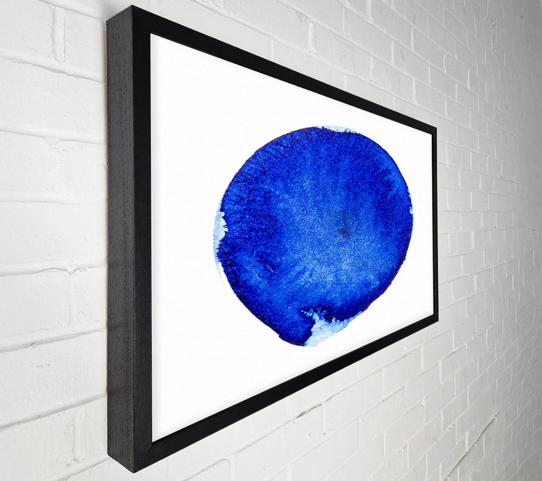  A Canvas Print of Azure Circle Study Canvas Print