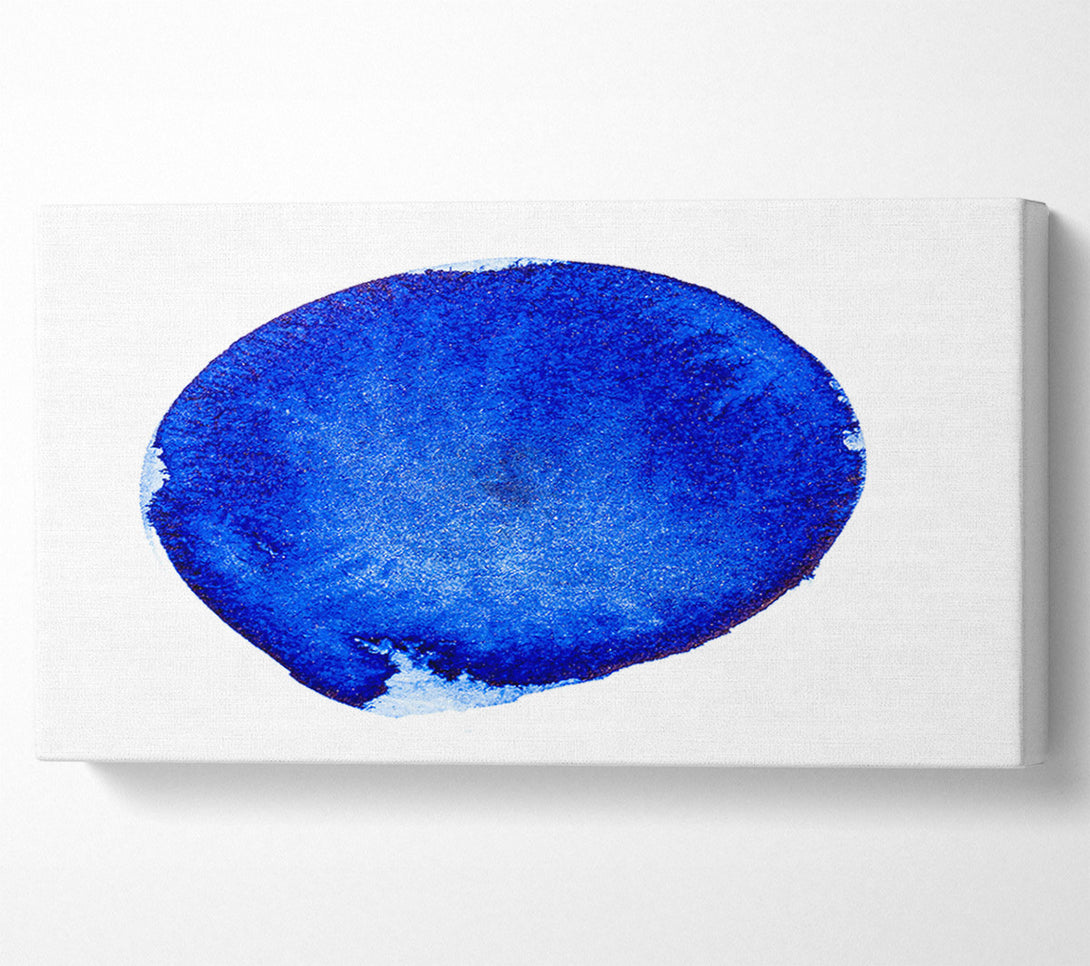  A Canvas Print of Azure Circle Study Canvas Print