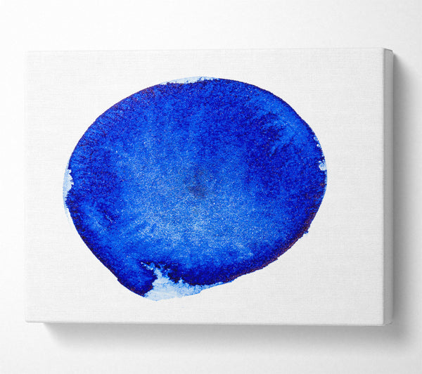  A Canvas Print of Azure Circle Study Canvas Print