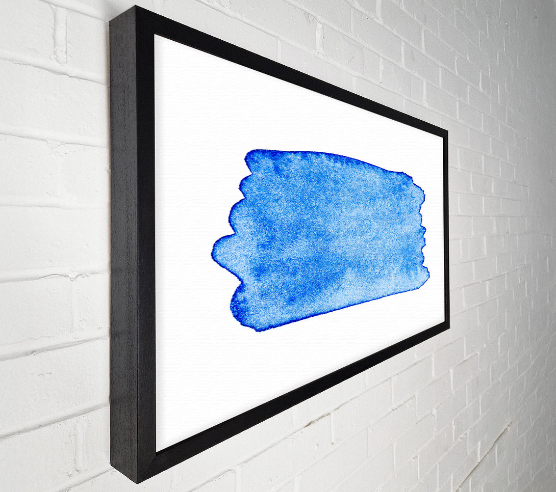  A Canvas Print of Azure Abstract Wash Canvas Art