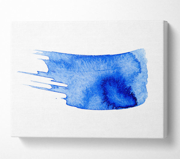  A Canvas Print of Azure Swirl Abstract Canvas Art