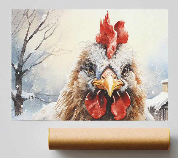 Snow Chicken Poster