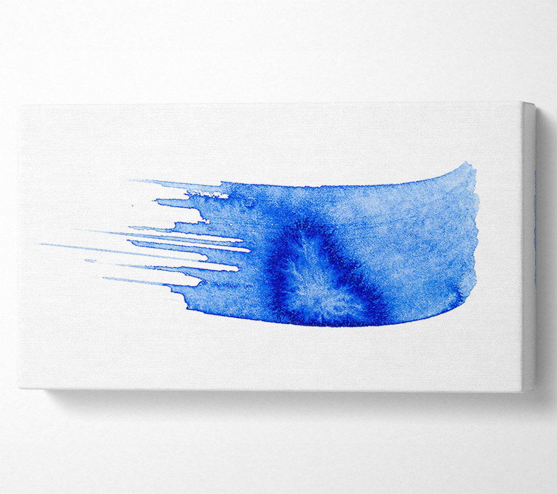  A Canvas Print of Azure Watermark Brushstroke Canvas Wall Art