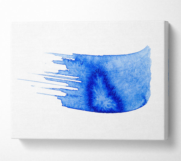  A Canvas Print of Azure Watermark Brushstroke Canvas Wall Art