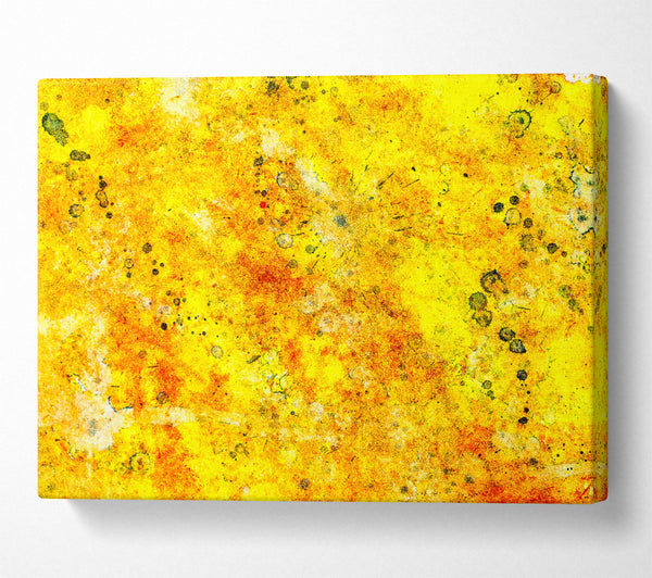 A Canvas Print of Golden Abstract Splatter Canvas Art