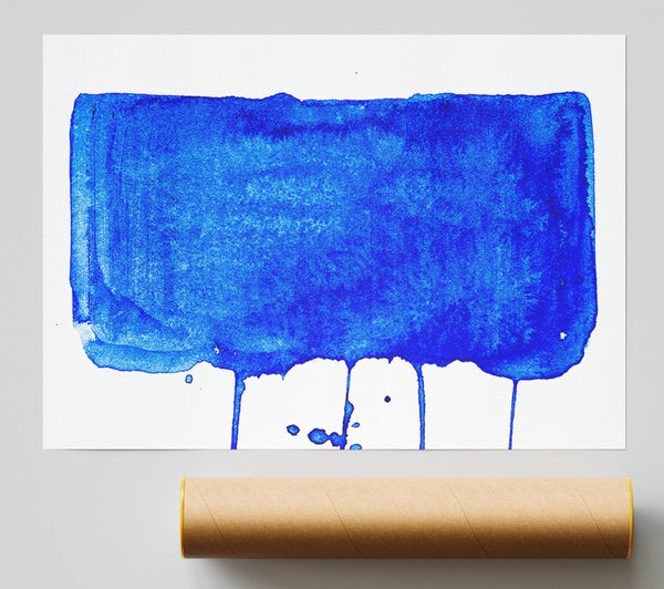 Dripping Royal Blue Poster