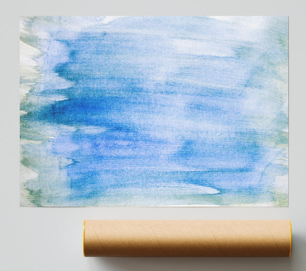 Azure Sky Strokes Giclee Print
