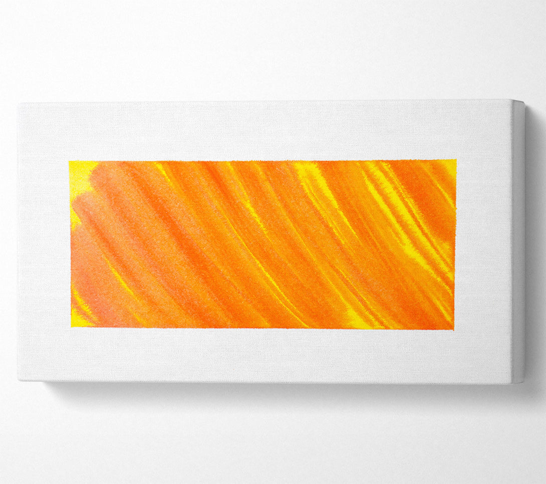  A Canvas Print of Orange Diagonal Strokes Canvas Wall Art