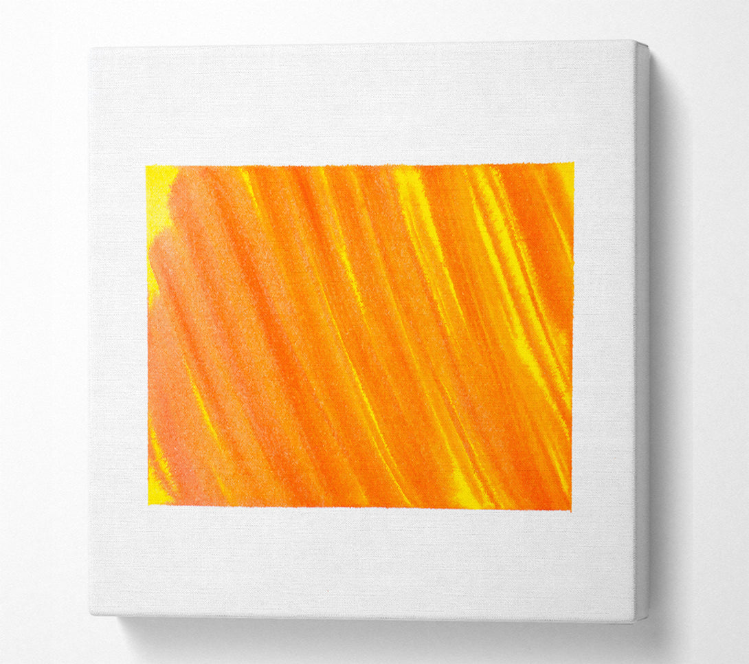  A Canvas Print of Orange Diagonal Strokes Canvas Wall Art