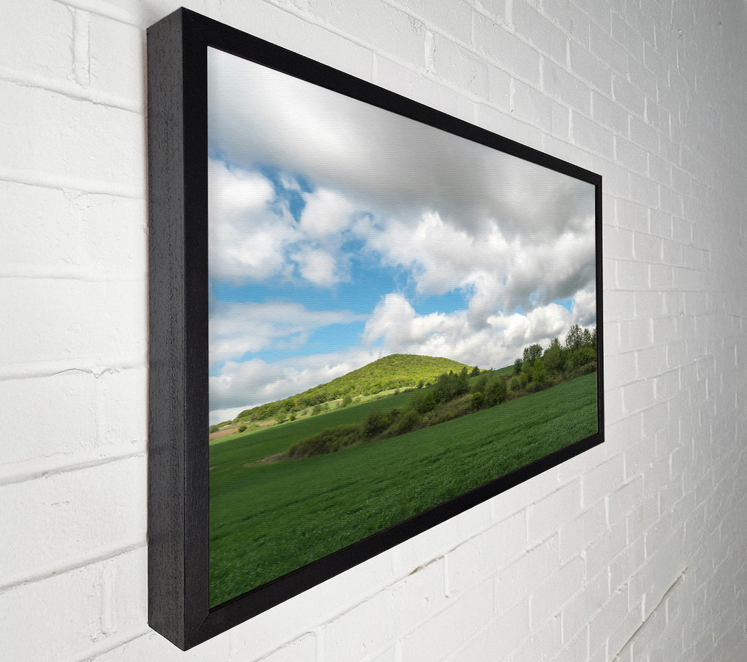  A Canvas Print of Green Hill Cloudscape Canvas Wall Art
