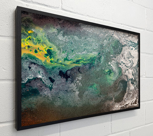 Emerald And Silver Swirls