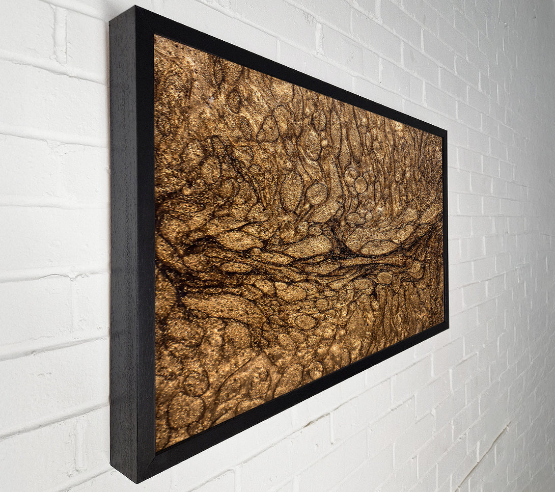  A Canvas Print of Metallic Gold Swirls Canvas Art