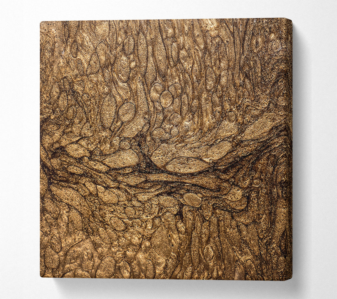  A Canvas Print of Metallic Gold Swirls Canvas Art