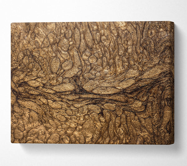  A Canvas Print of Metallic Gold Swirls Canvas Art