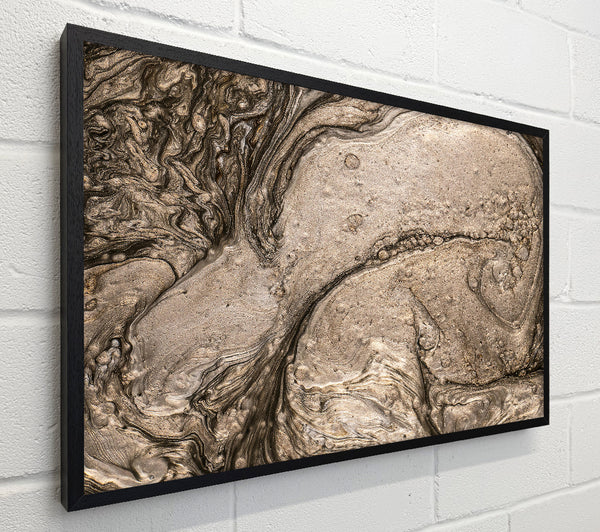 Silver Swirls Abstract