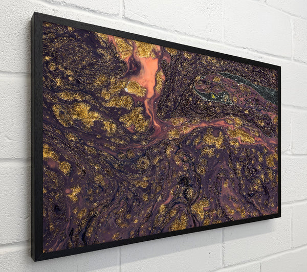 Purple Gold Swirls