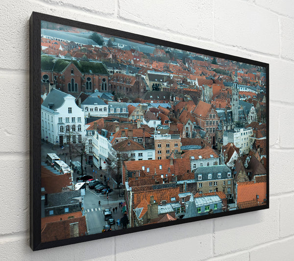 Red Rooftops Cityscape