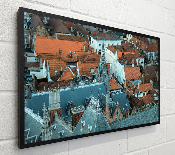 Slate Roofs Of Bruges