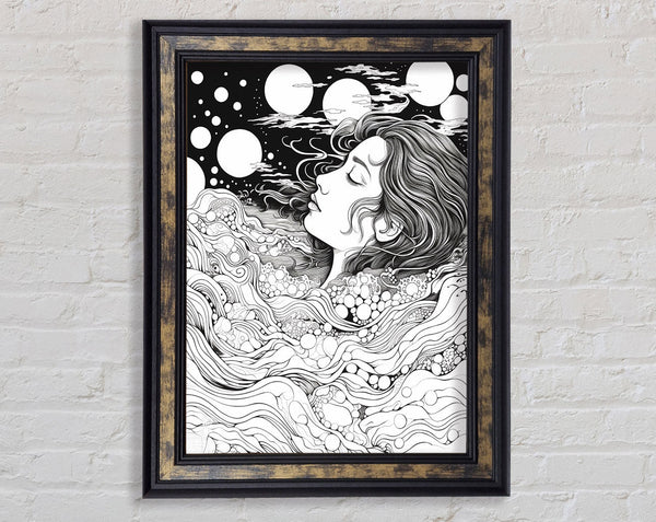 Space Lady Framed Print
