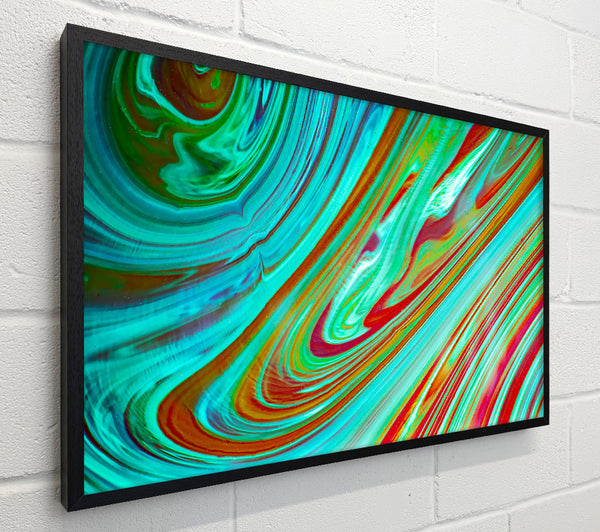 Cyan Swirling Dreams