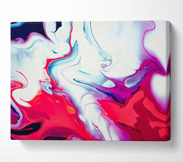  A Canvas Print of Crimson Liquid Flow Canvas Wall Art