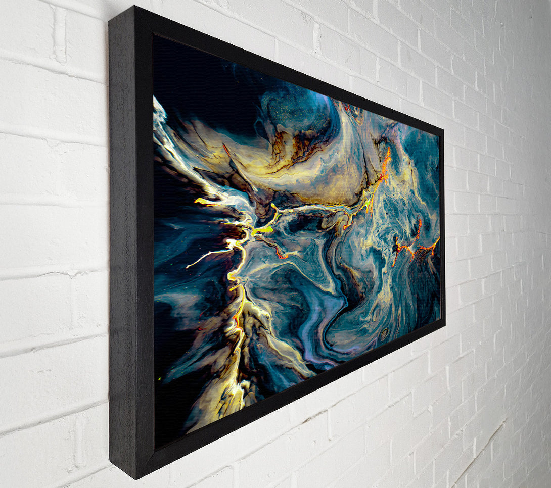  A Canvas Print of Azure And Ember Flows Canvas Wall Art