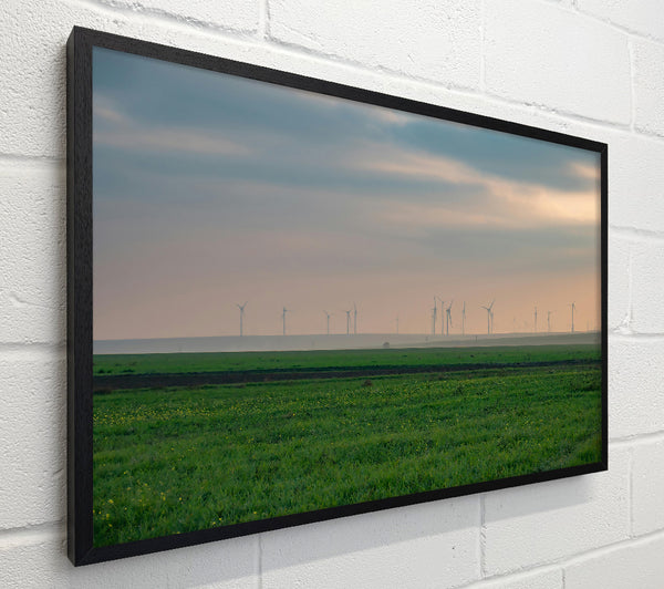 Green Wind Farm Fog