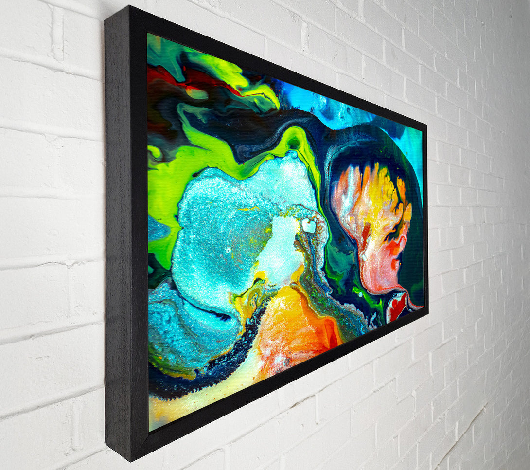  A Canvas Print of Azure And Orange Flow Canvas Art