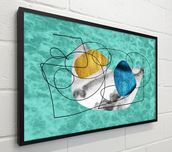 Turquoise Abstract Shapes