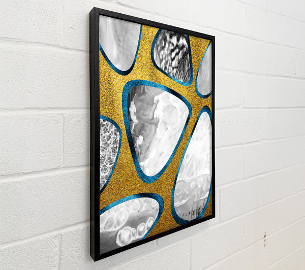 Golden Abstract Marbles
