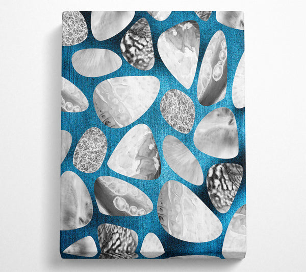  A Canvas Print of Azure Stone Mosaic Canvas Print