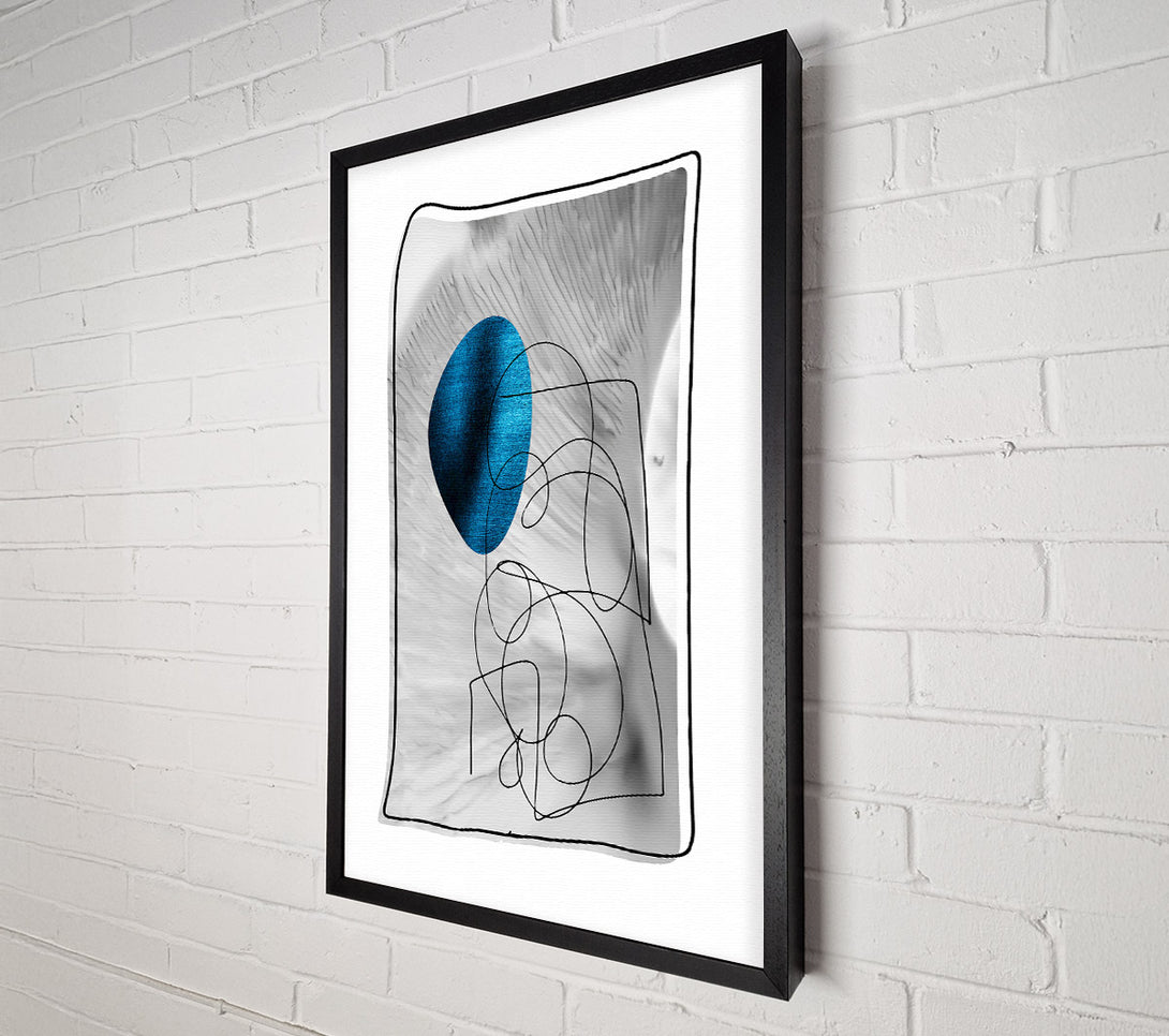  A Canvas Print of Azure Lines And Form Canvas Wall Art